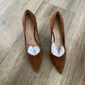 Stuart Weitzman Brown Suede Heels